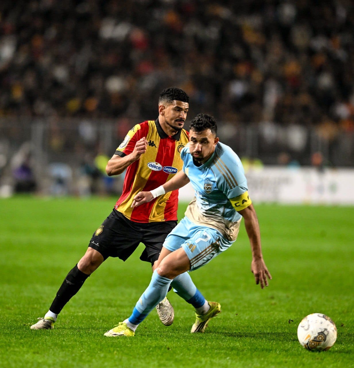 من مباراة الذهاب بين الترجي والأهلي في دوري أبطال أفريقيا.