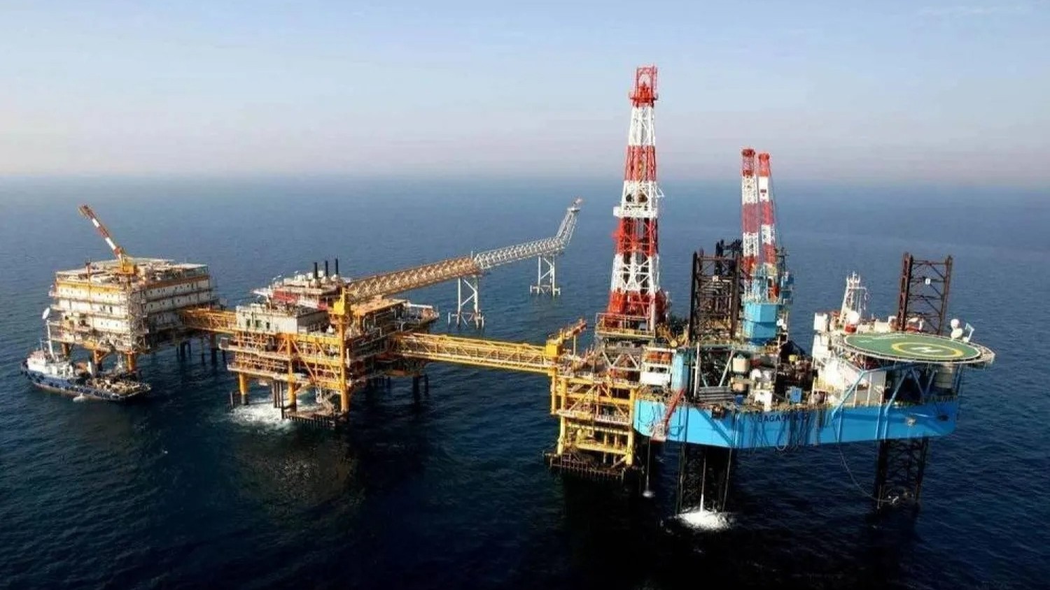 منصة في حقل بارس الجنوبي للغاز بالجزء الإيراني (إكس)