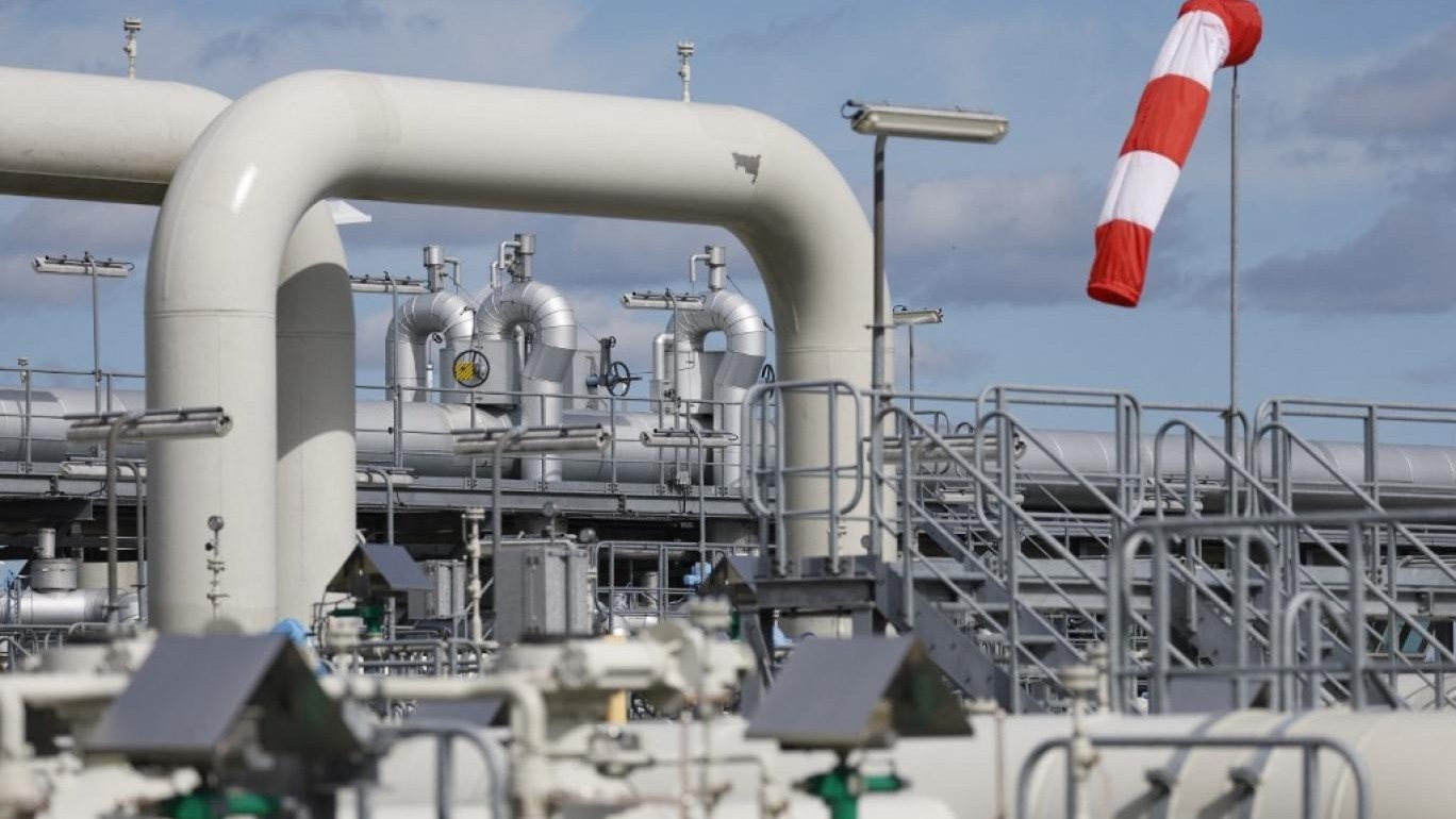 منشأة لاستلام الغاز الطبيعي من خط نورد ستريم 1 في ألمانيا. (أ ف ب)