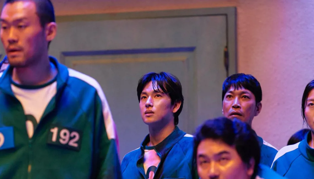 مشهد من  "لعبة الحبّار" 