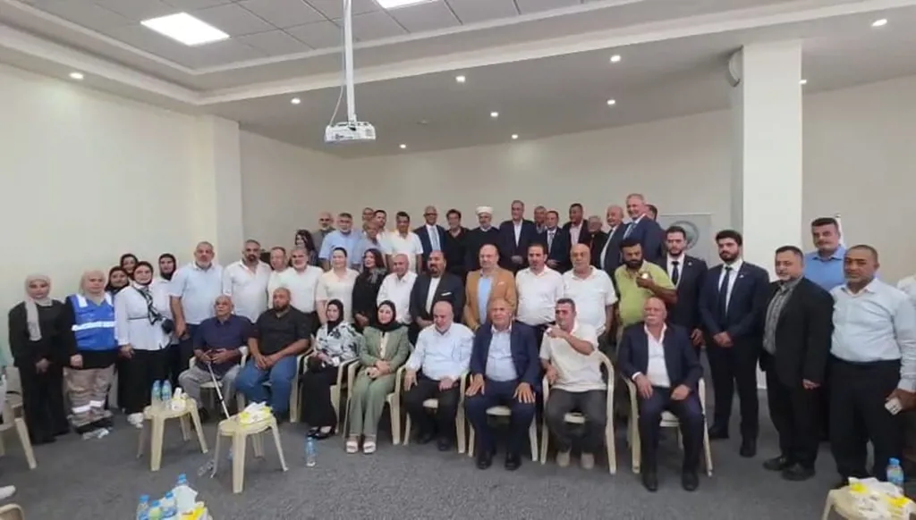 جانب من الحضور في المحاضرة في قاعة اتحاد بلديات نهر إسطوان (النهار)
