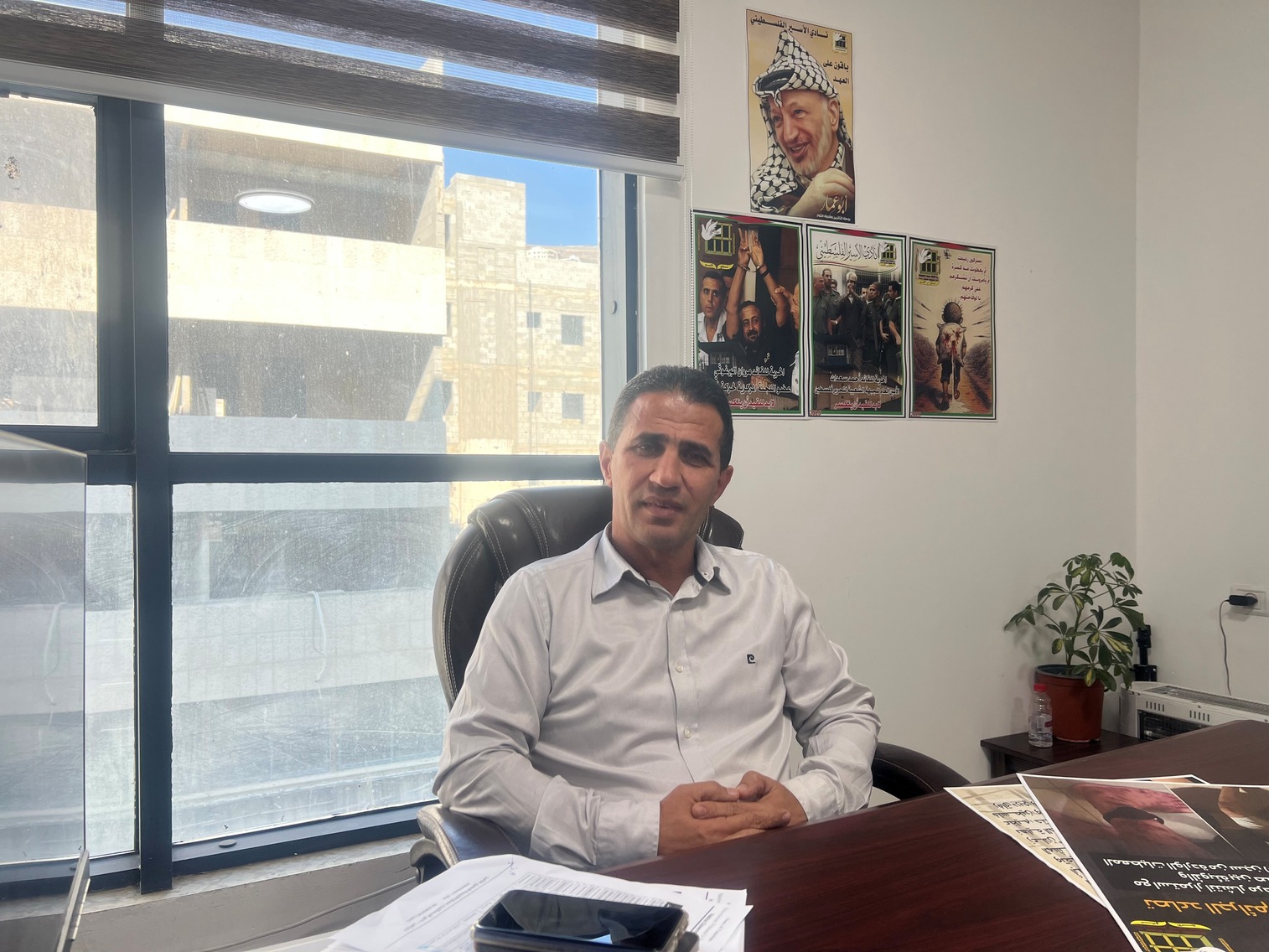 مدير نادي الأسير الفلسطيني في نابلس مظفر ذوقان. (النهار)