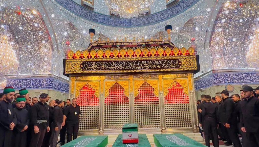 موكب تشييع خامنئي في النجف (مراسل النهار)