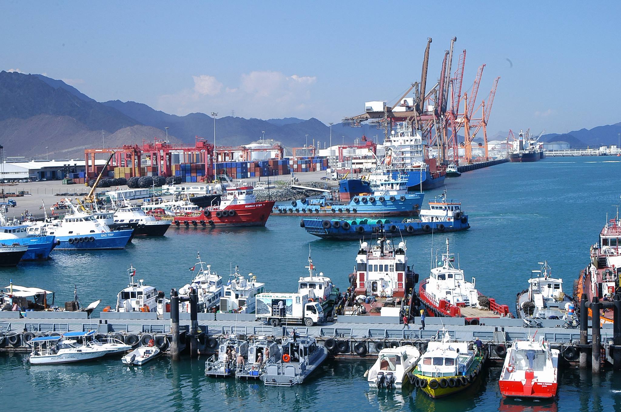 ميناء الفجيرة الإماراتي (هيئة ميناء الفجيرة على فيسبوك)