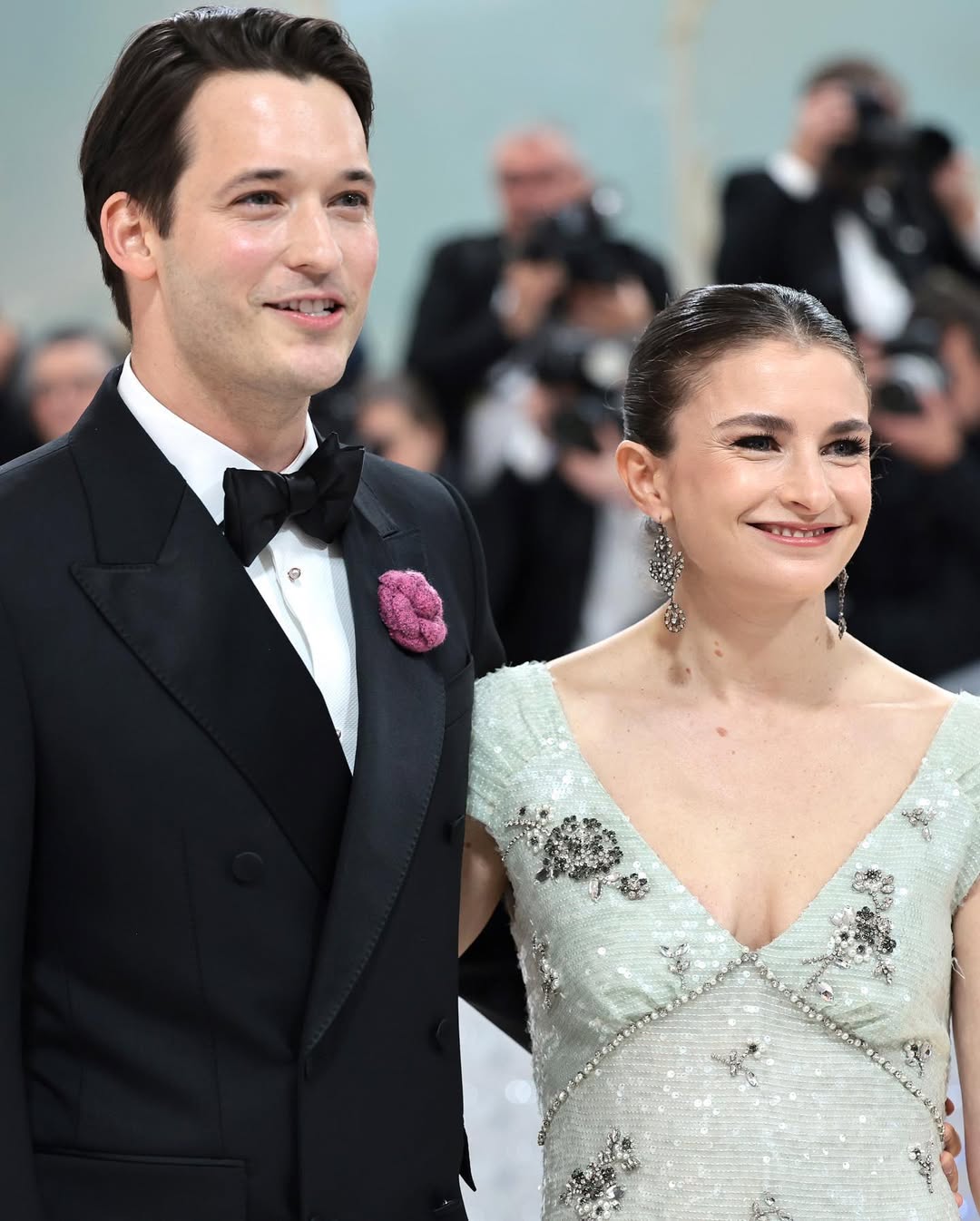 كلوي مال مع زوجها (انستغرام)