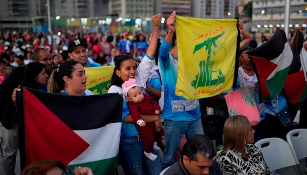 Manifestations pro-Palestine et Hezbollah à Caracas (AFP)