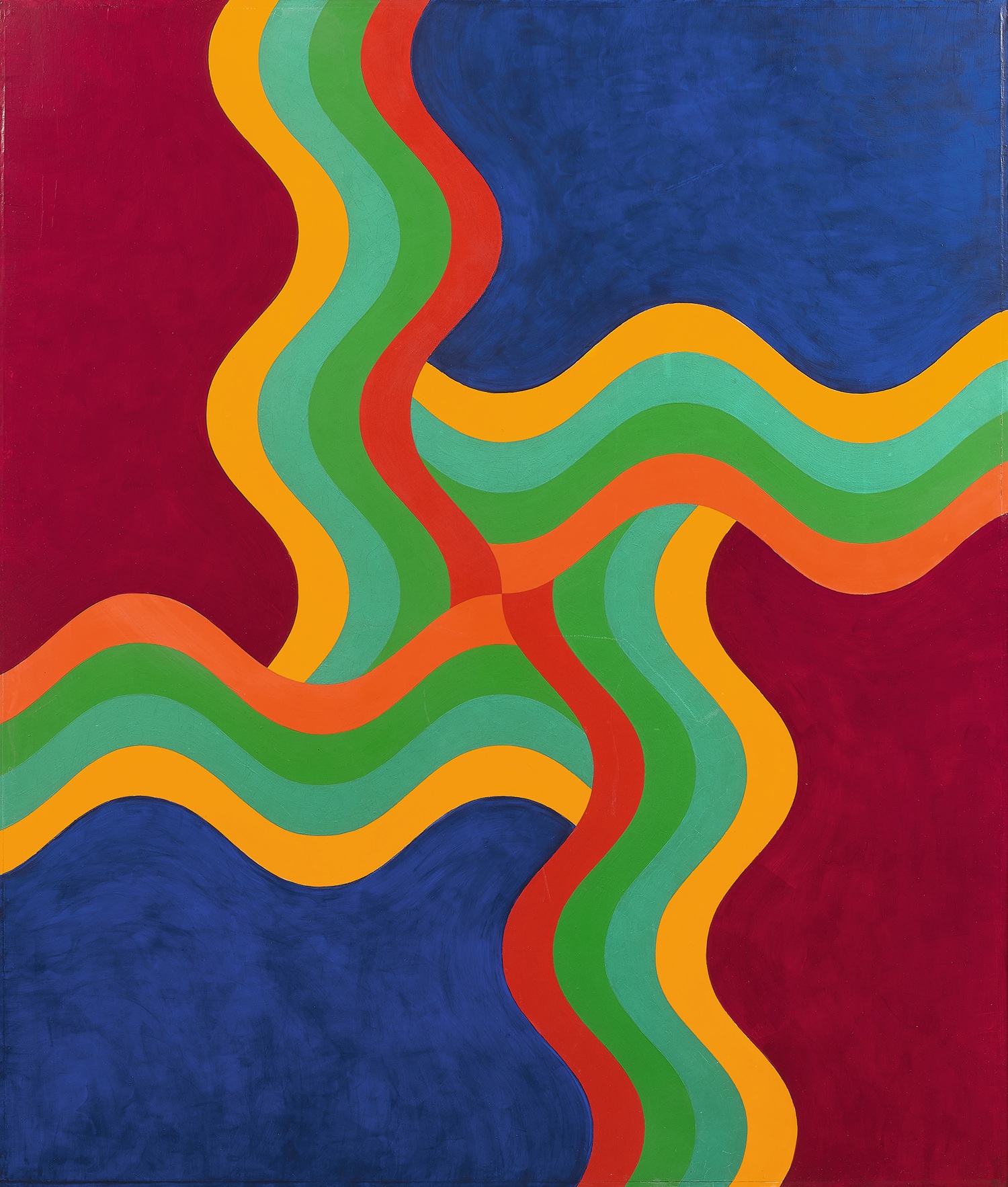 “تكوين“ (1970) بريشة محمد المليحي. (مجموعة “بارجيل“)