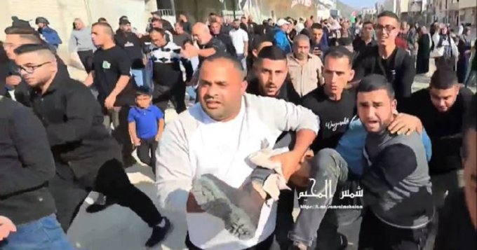 لحظة إصابة فادي ياسين (إكس).