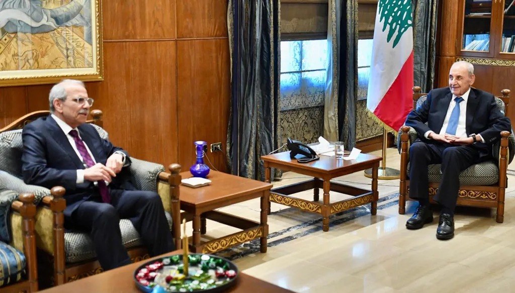 نبيه بري يلتقي نواف سلام في عين التينة (حسام شبارو)