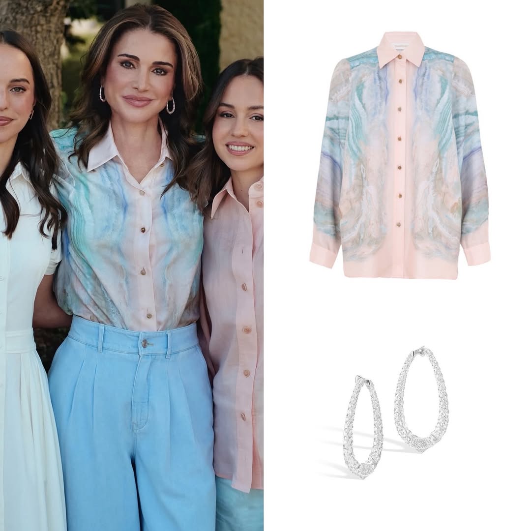 تفاصيل اطلالة الملكة رانيا بمناسبة عيد الاميرة ايمان والاميرة سلمى (انستغرام)