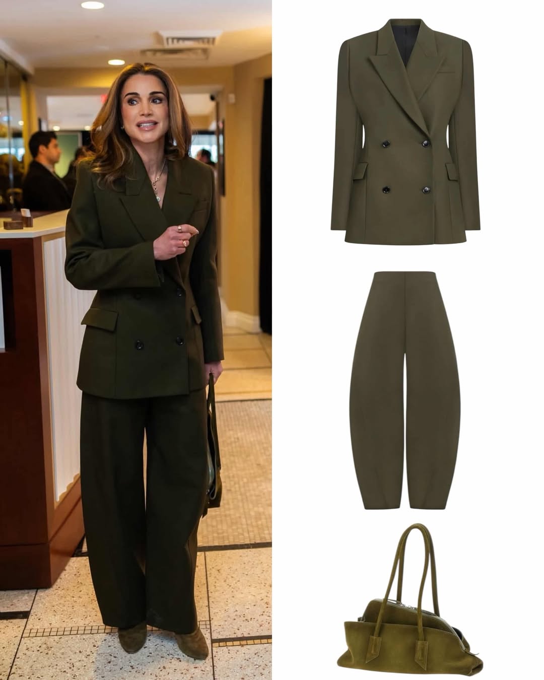 تفاصيل اطلالة الملكة رانيا في واشنطن (انستغرام)