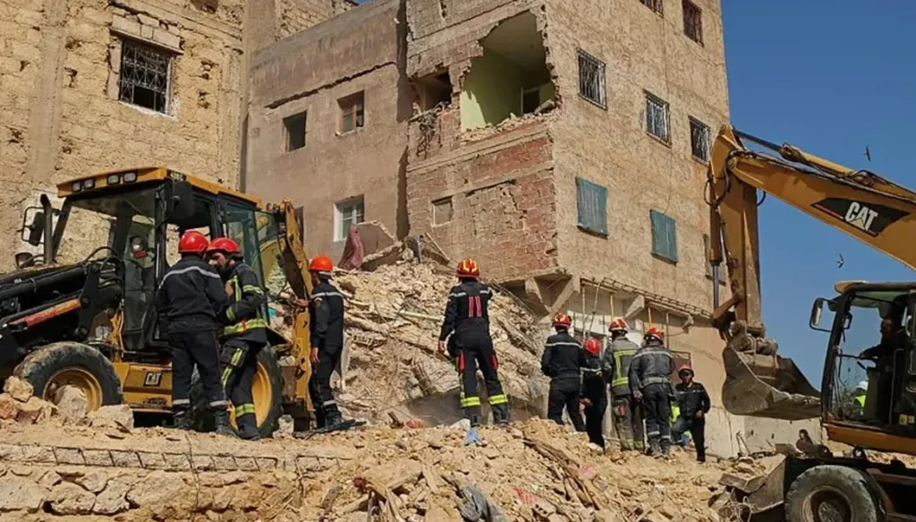 حصيلة ضحايا انهيار مبنى سكني في المغرب ترتفع إلى 15 قتيلاً