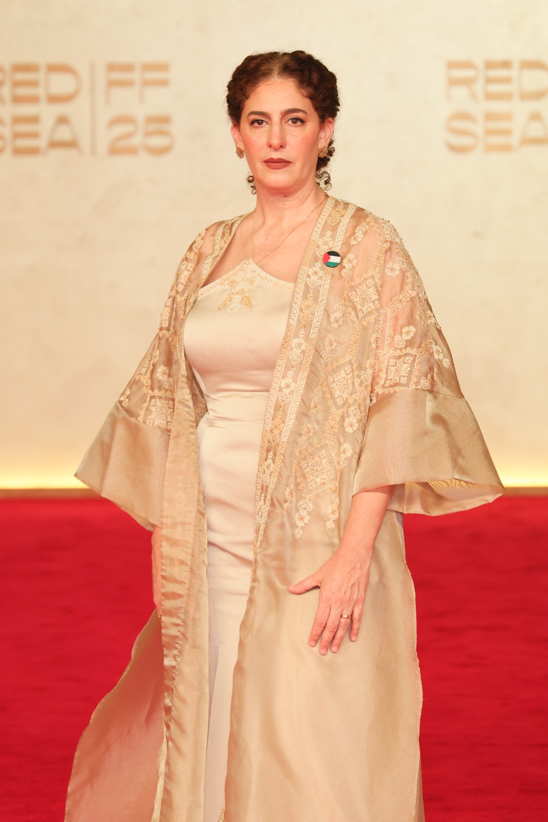 آن ماري جاسر في العرض العربي الأول للفيلم.