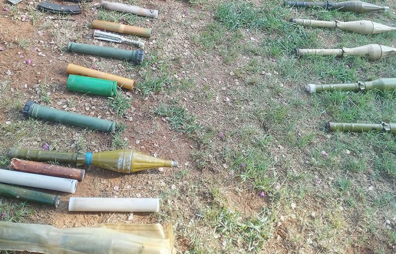 صورة للمضبوطات (الجيش اللبناني).