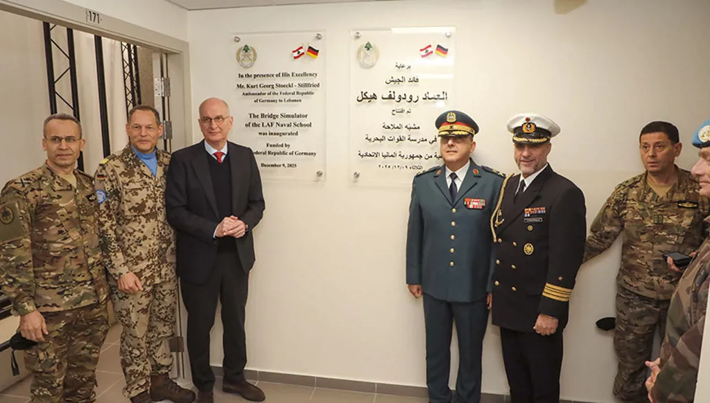 بدعم ألماني… افتتاح مشبّه ملاحة جديد في قاعدة جونيه البحرية