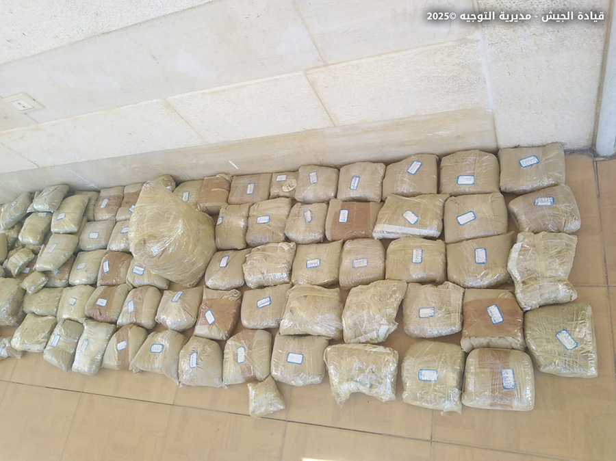 صورة للمضبوطات (الجيش اللبناني).