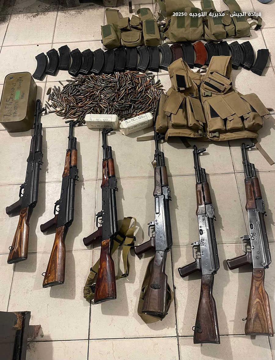 صورة للمضبوطات (الجيش اللبناني).