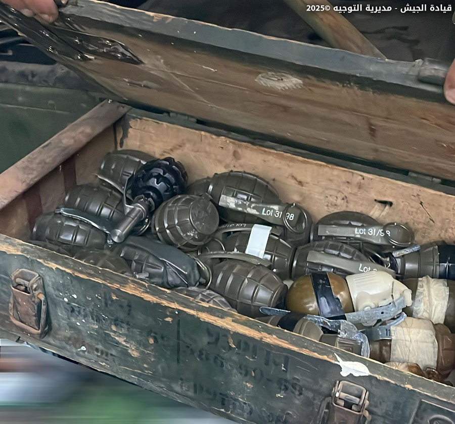 صورة للمضبوطات (الجيش اللبناني).