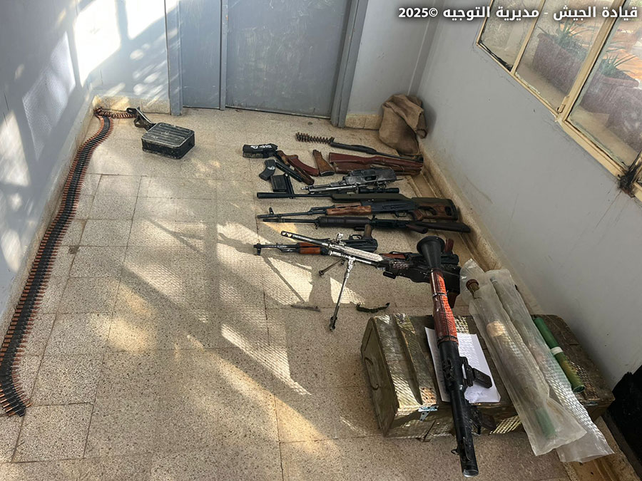 صورة للمضبوطات (الجيش اللبناني).