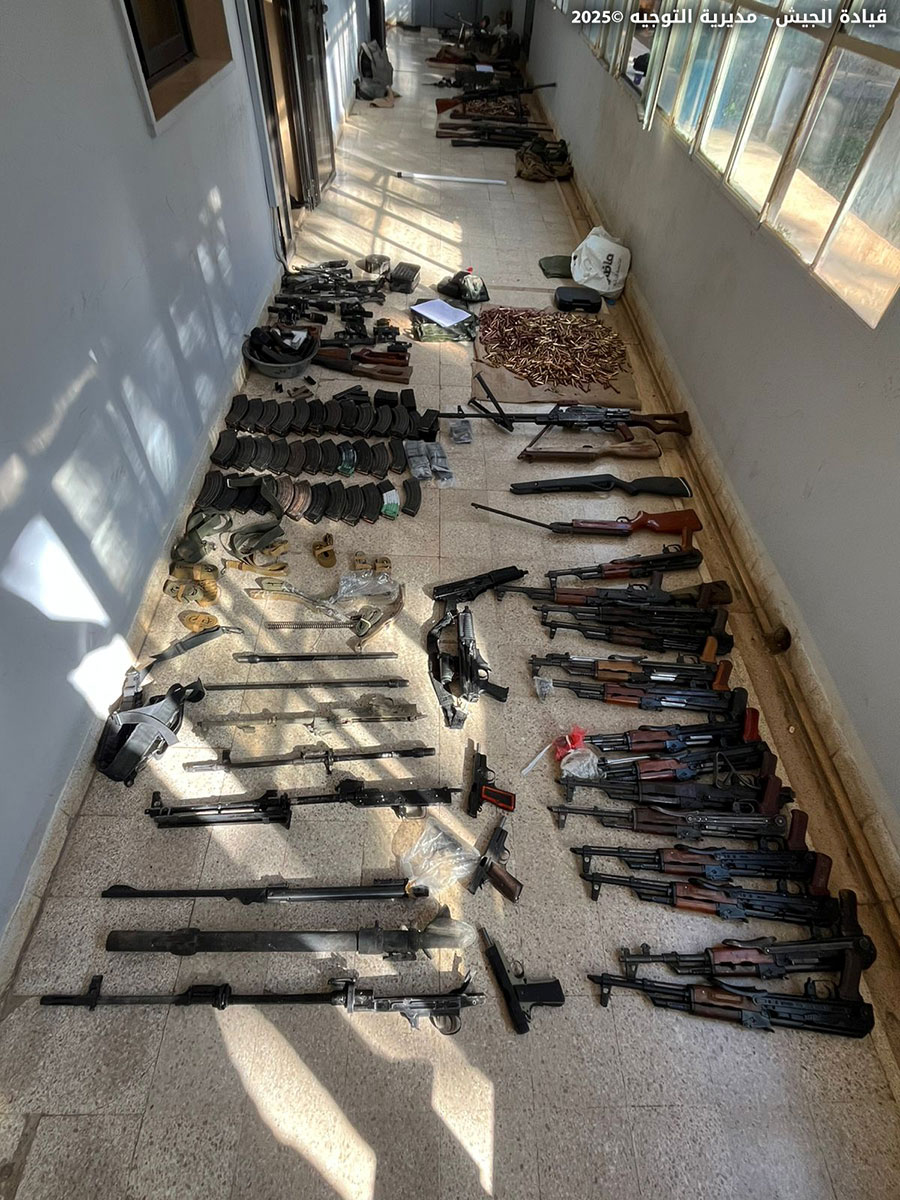 صورة للمضبوطات (الجيش اللبناني).