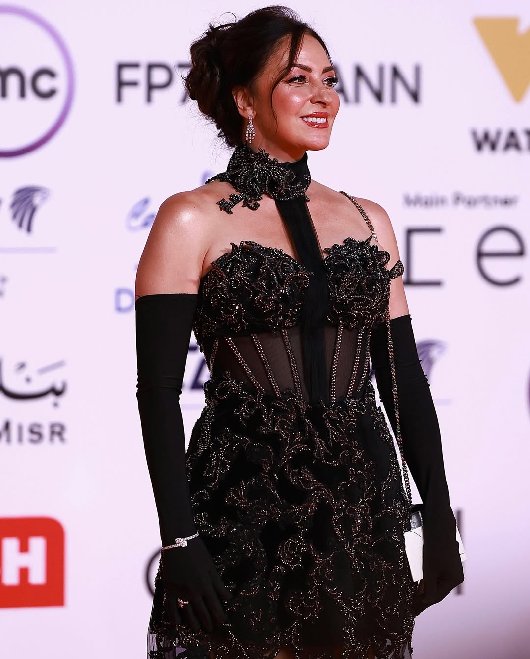 نرمين الفقي في افتتاح مهرجان القاهرة السينمائي الدولي الـ 46 (انستغرام)