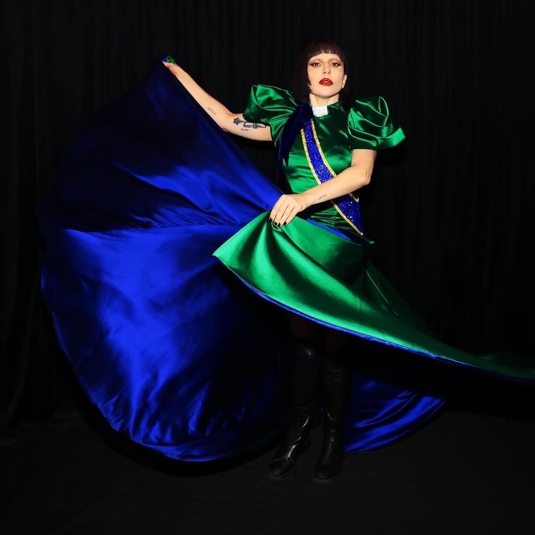 ليدي غاغا في عرضها التاريخي بريو دي جانيرو (أ ف ب)