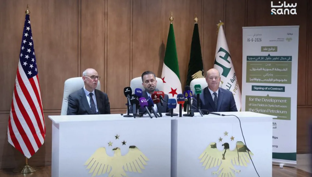 سوريا توقّع عقداً مع كونوكو فيليبس ونوفاتيرا الأميركيتين لتطوير قطاع الغاز