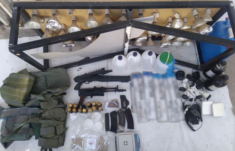 صورة للمضبوطات (الجيش اللبناني).