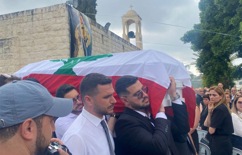 تشييع النقيب الشهيد ايلي الخوري (الجيش اللبناني).