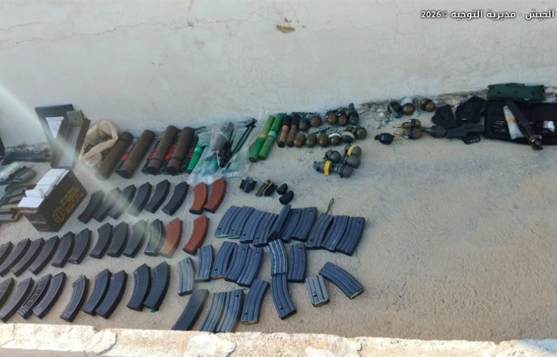 صورة للمضبوطات (الجيش اللبناني).