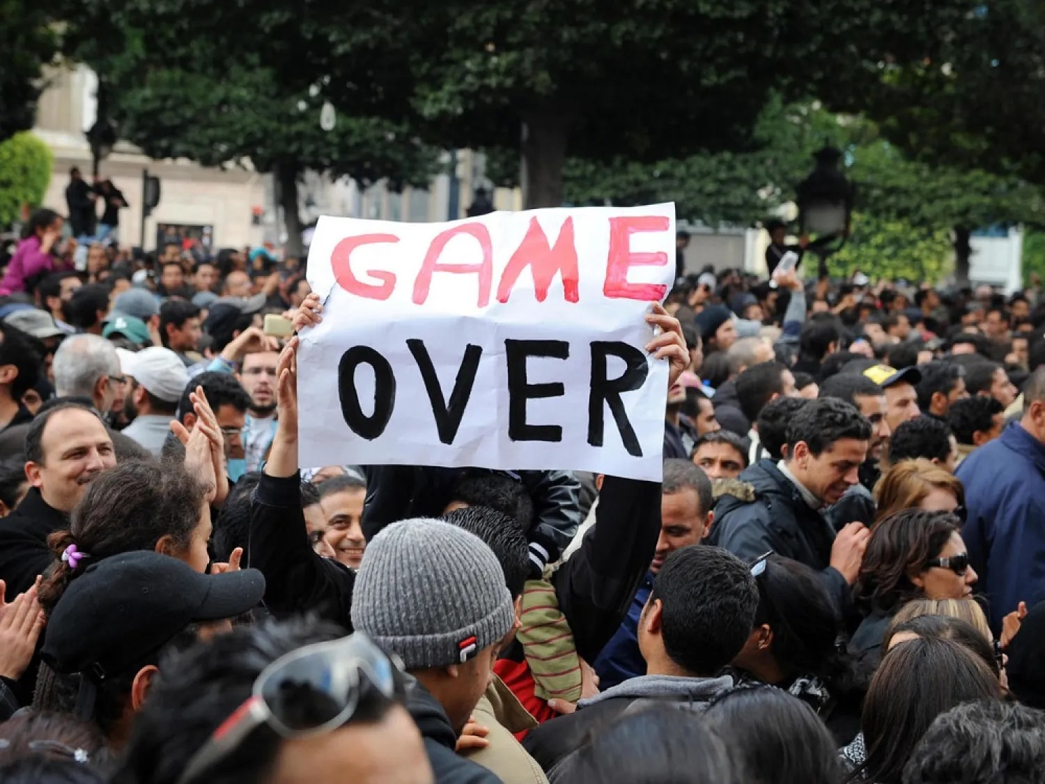 Protests in Tunisia sparked the Arab Spring uprisings. (AFP)