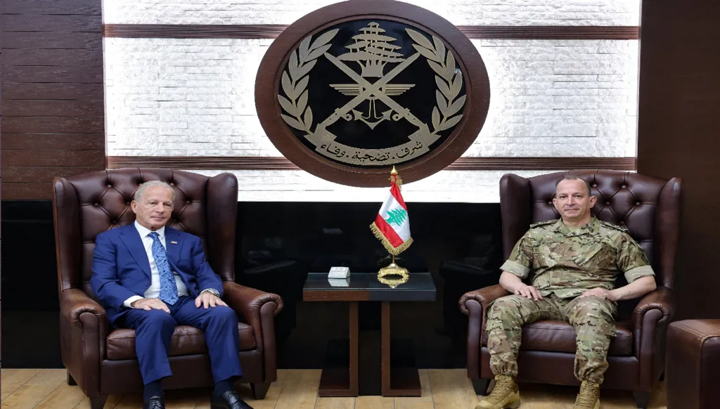 رودولف هيكل يستقبل السفير الأميركي وتركيز على دور الجيش
