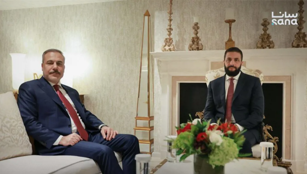 الشرع يلتقي وزير الخارجية التركي في الولايات المتحدة الأميركية