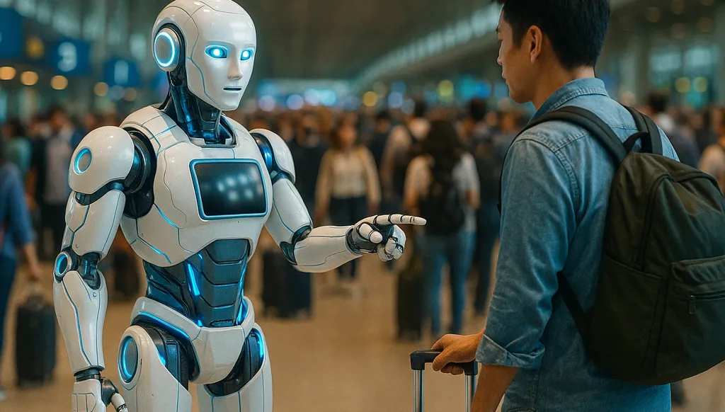 مشروع صيني تجريبي يوظّف الرّوبوتات البشريّة في إدارة الحشود والسّفر