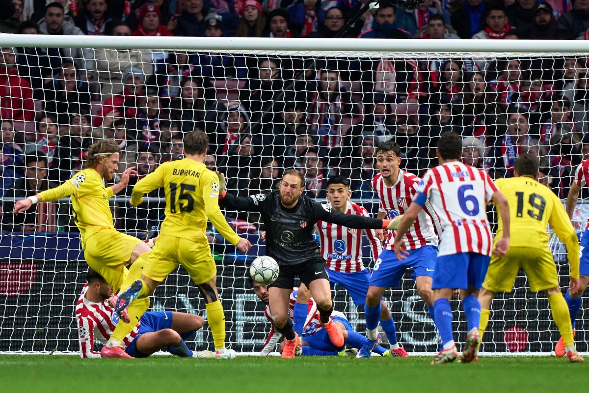 من مباراة بودو غليمت وأتلتيكو مدريد في دوري أبطال أوروبا. (أ ف ب)