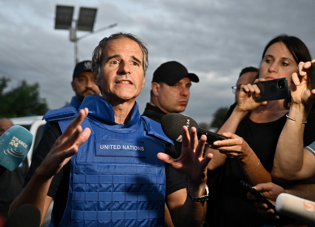 رئيس الوكالة الدولية للطاقة الذرية رافاييل غروسي (أ ف ب)