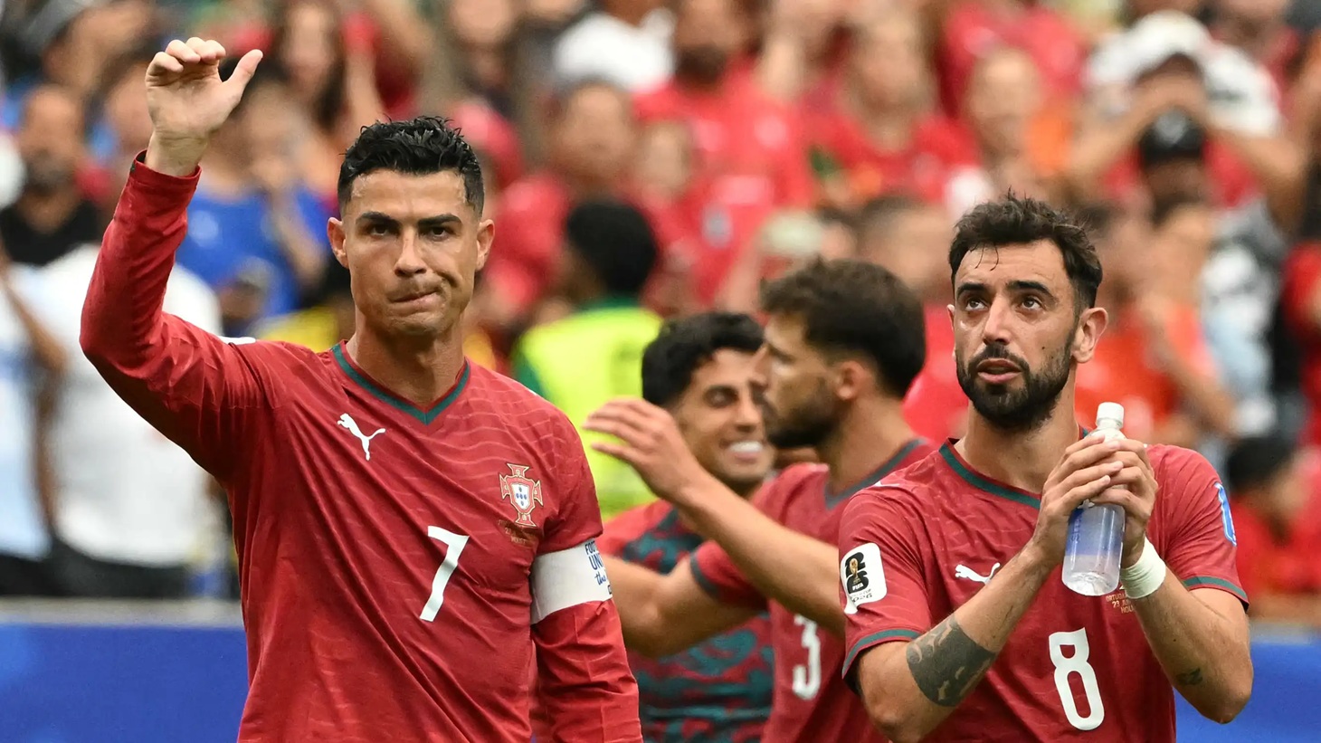 كريسيتانو رونالدو يقود تشكيلة منتخب البرتغال. (وكالات)