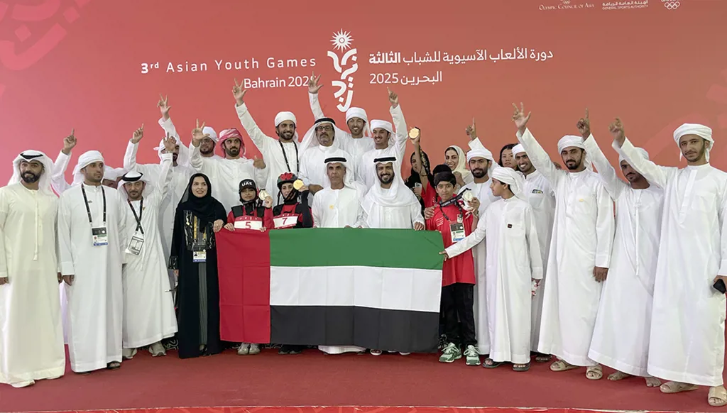 الإمارات تحتفظ بصدارة الترتيب العربي في آسياد الشباب