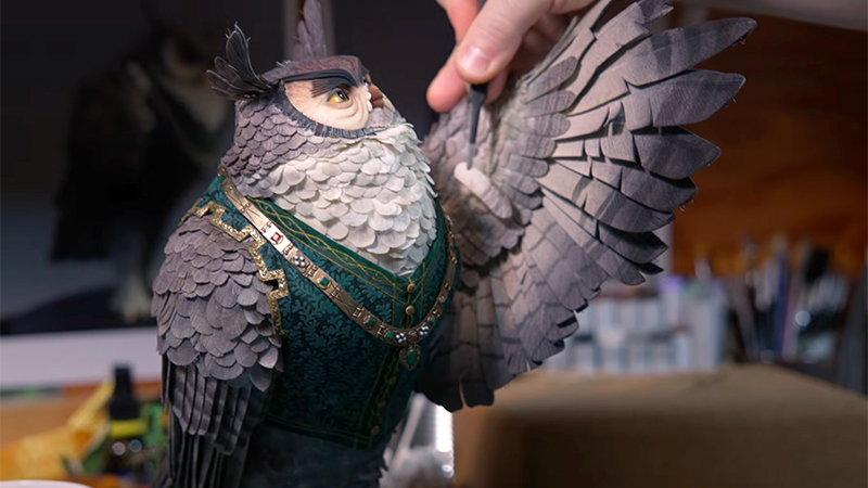 مجسّم لإحدى شخصيات Wildwood، يكشف دقّة العمل اليدوي في تصميم الدمى وتحريكها. (LAIKA Studios)
