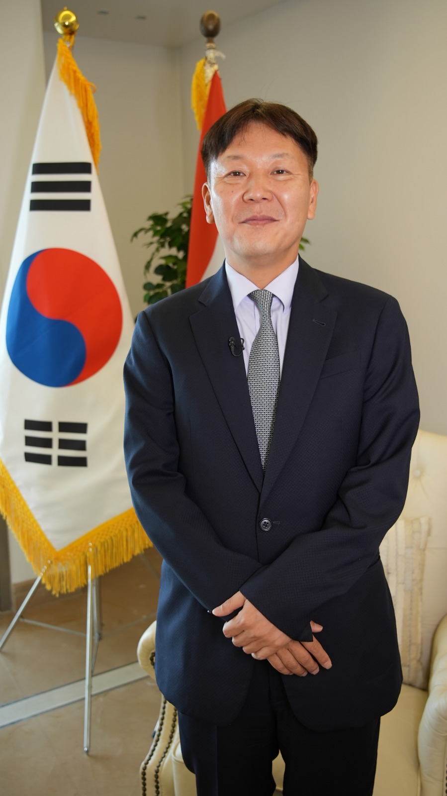 سفير كوريا الجنوبية غيوسك جون - تصوير ميشال لبكي