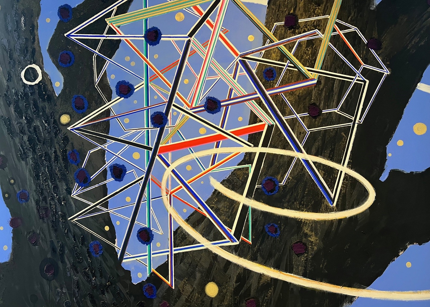 شجرة الأرز في مدارات الأزمنة وتشابكاتها الهندسية.