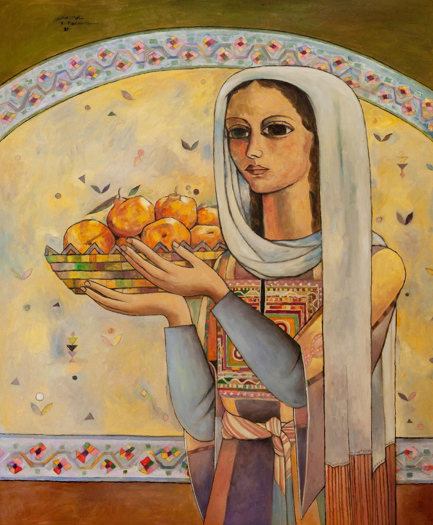 “سلمى“ (1981) بريشة سليمان منصور. (الفنان)