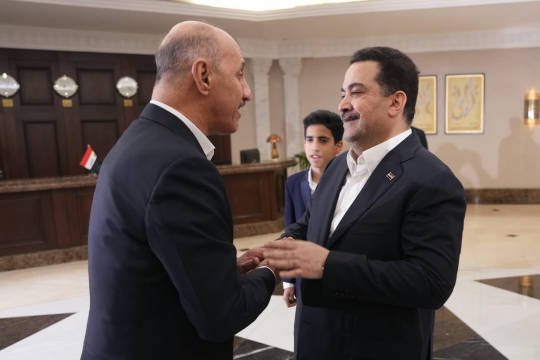 من استقبال رئيس الوزراء العراقي لطاقم المنتخب في بغداد. (إنستغرام)