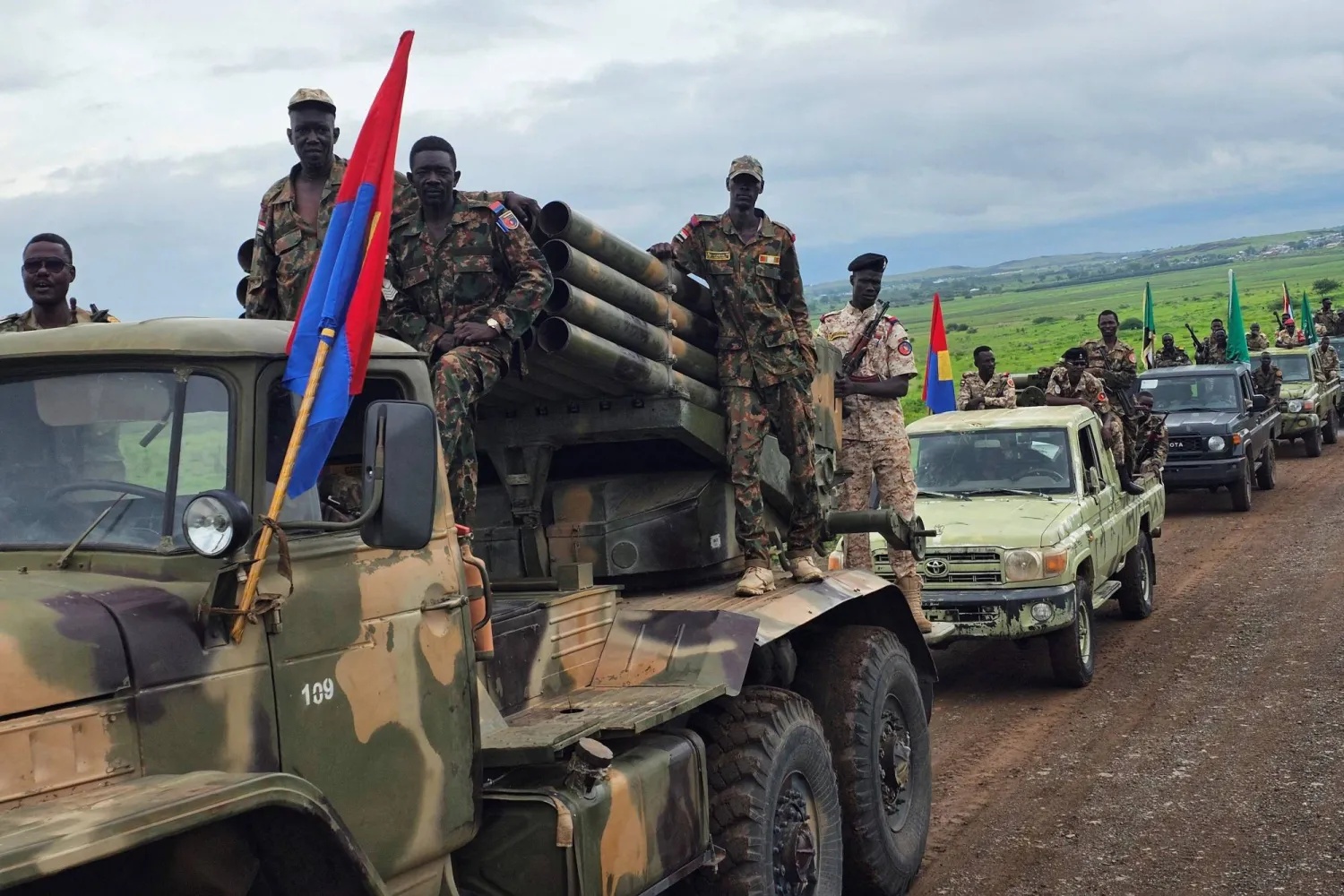 صورة من الأرشيف لقوة من الجيش السوداني في القضارف، في شرق السودان. (أ. ف. ب)