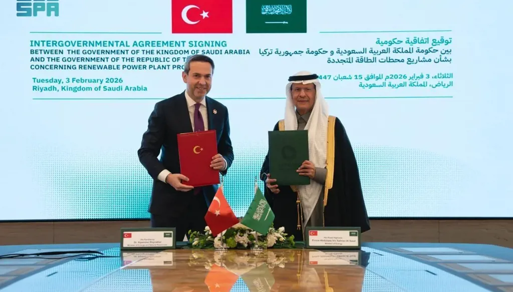 تركيا والسعودية توقعان اتفاقية بشأن مشاريع الطاقة المتجددة