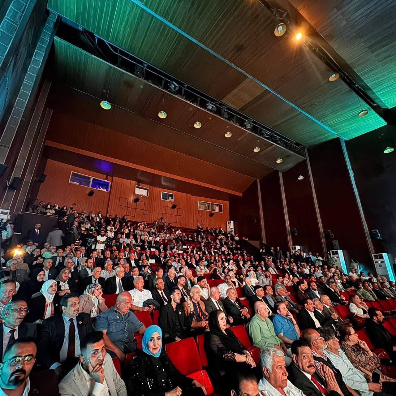 الحضور في مهرجان مئوية الرواد في بغداد