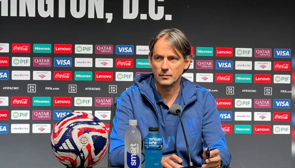 إنزاغي يمدح أداء الهلال أمام سالزبورغ