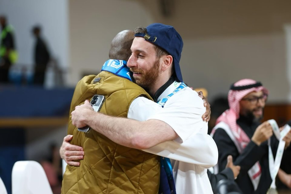 من احتفالات وائل عرقجي باللقب. (إنستغرام)