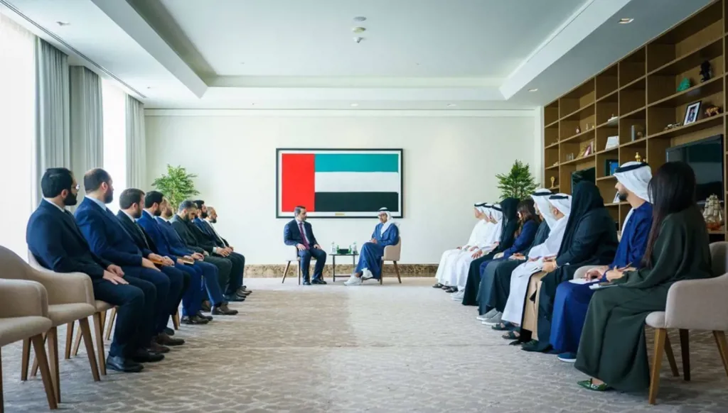 وزير الخارجية الإماراتي استقبل نظيره السوري: ندعم استقلال سوريا وسيادتها على كامل أراضيها
