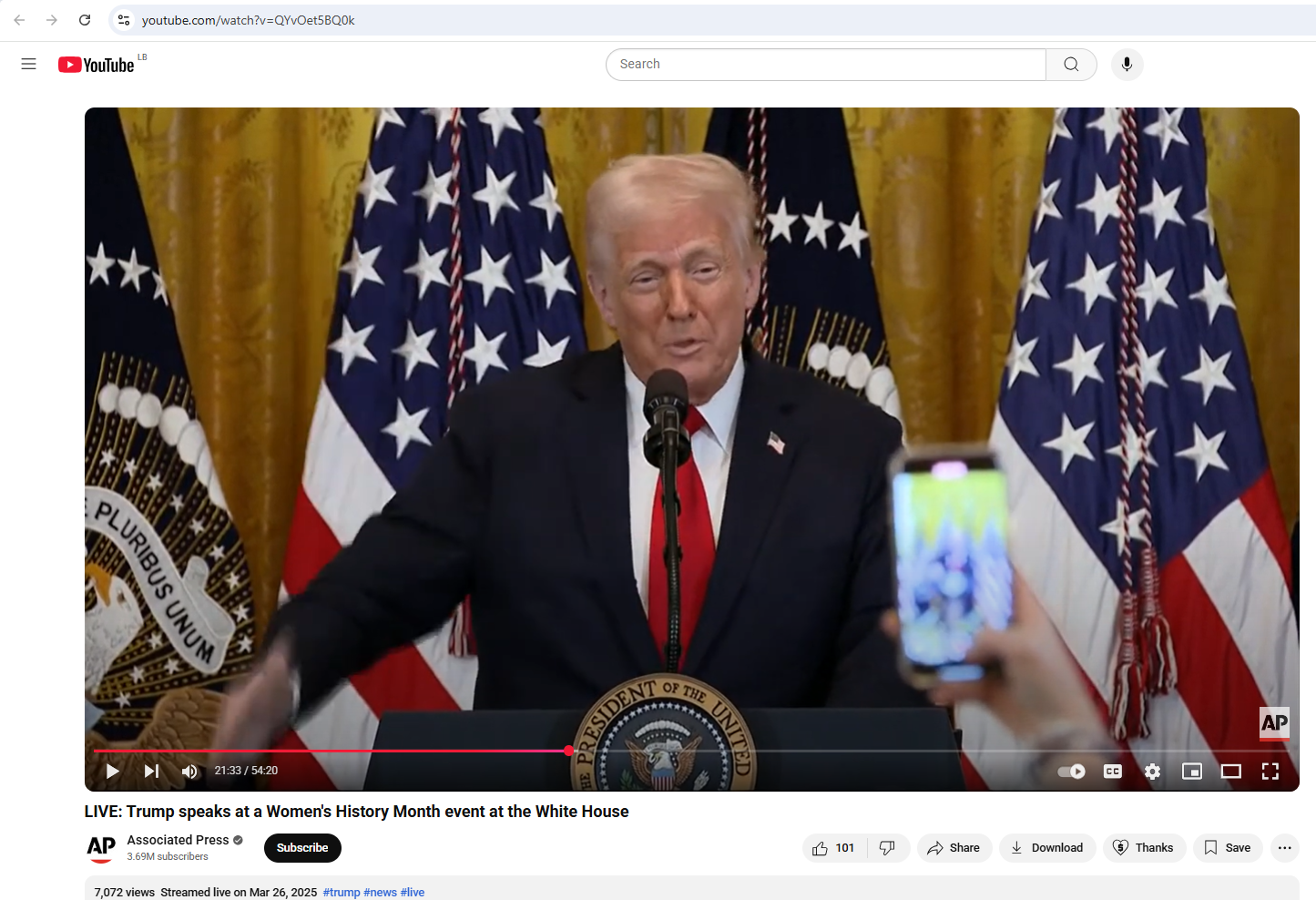 لقطة من الفيديو المنشور في حساب